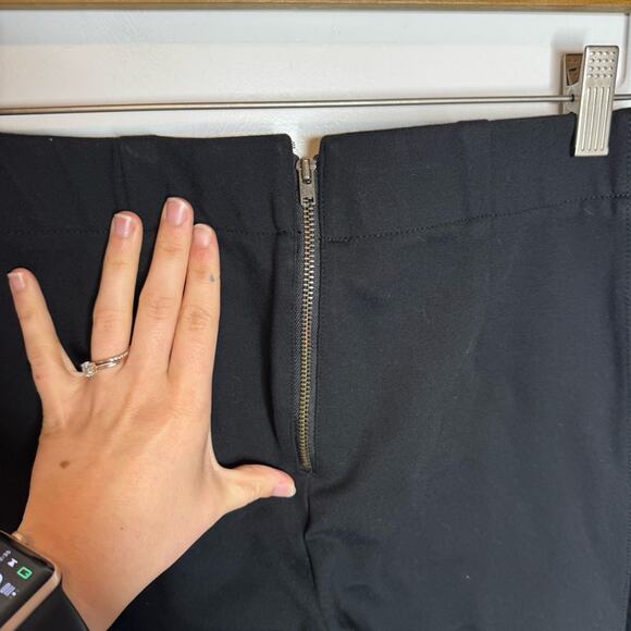 J. Crew The Gigi Pant Black Velvet Side Stripe Skinny Ankle Pants Size 4 - Picture 5 of 7